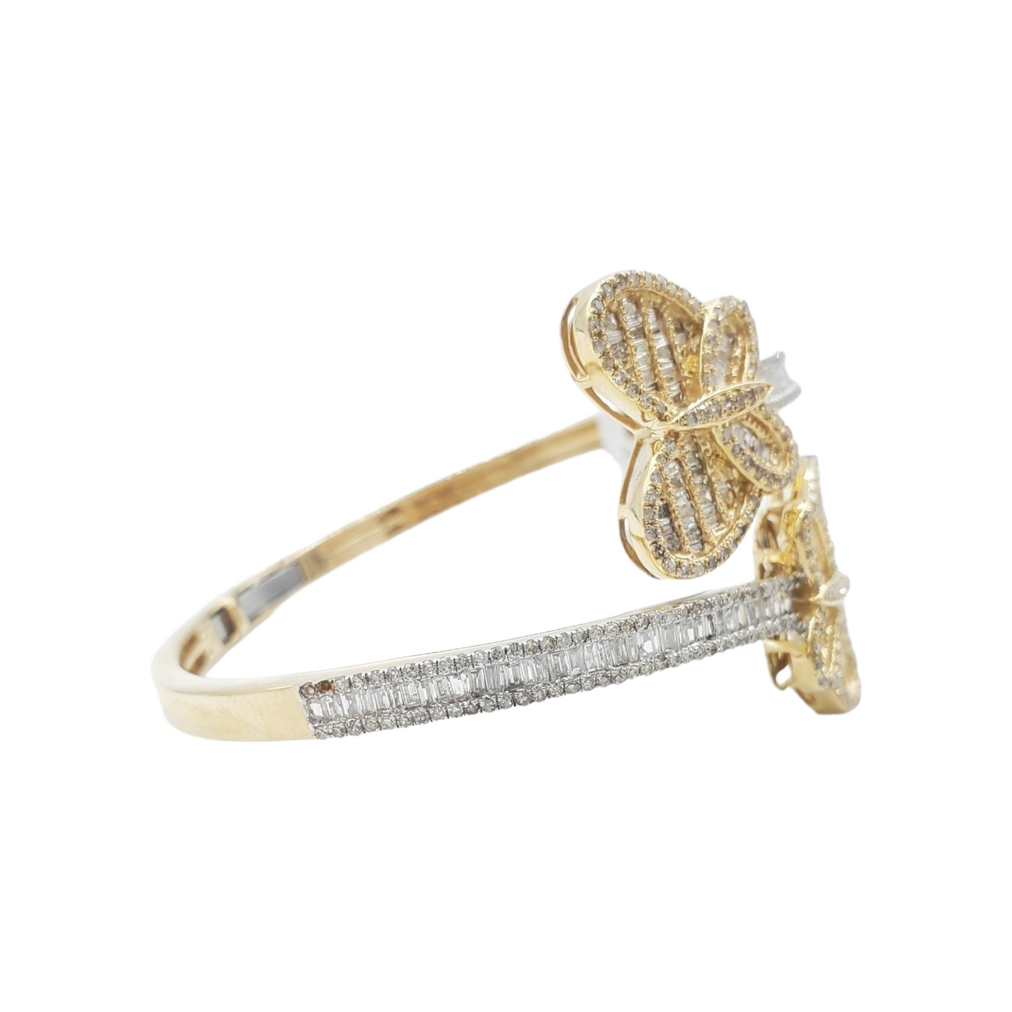 14k Diamond Butterly Bangle #25160