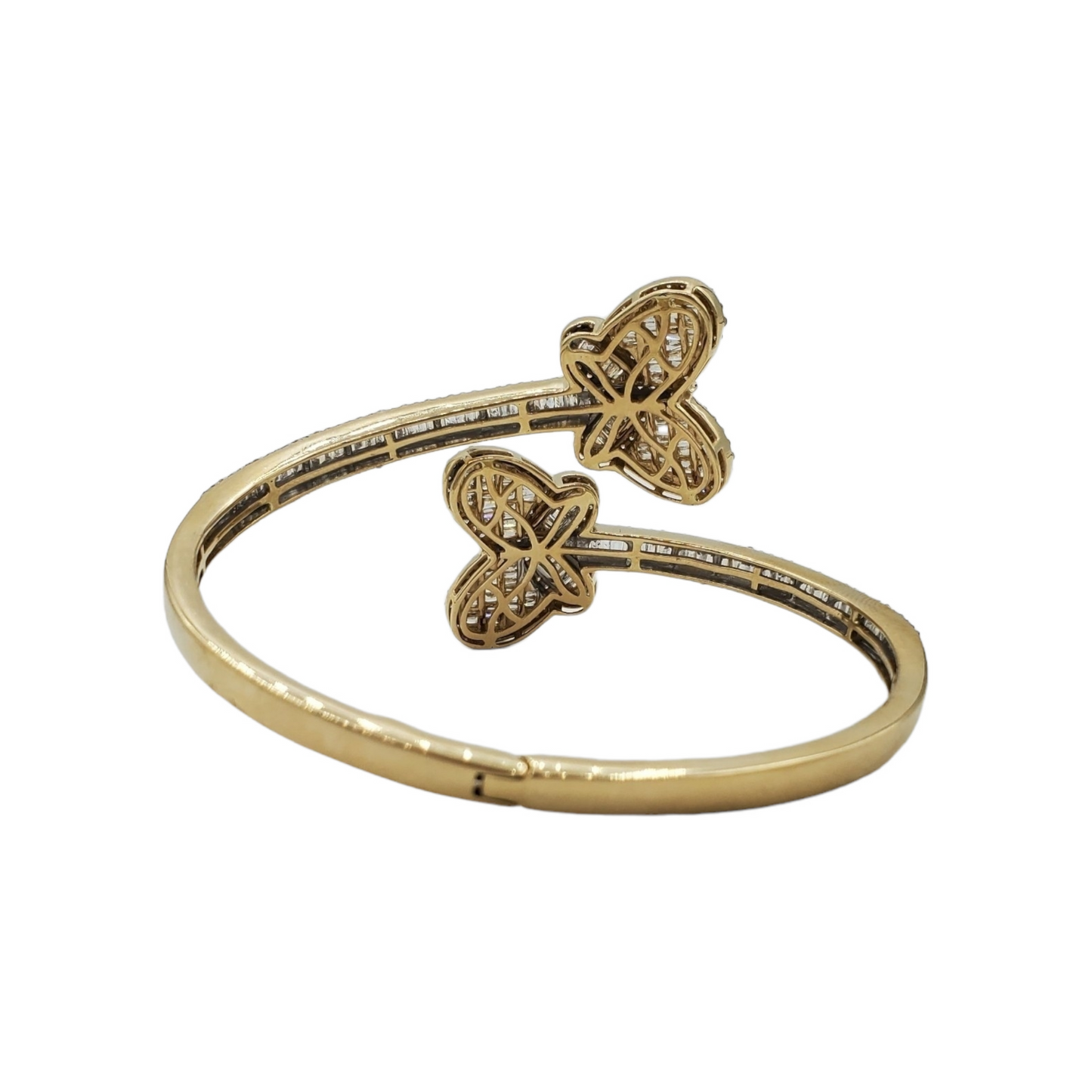 14k Diamond Butterly Bangle #25160