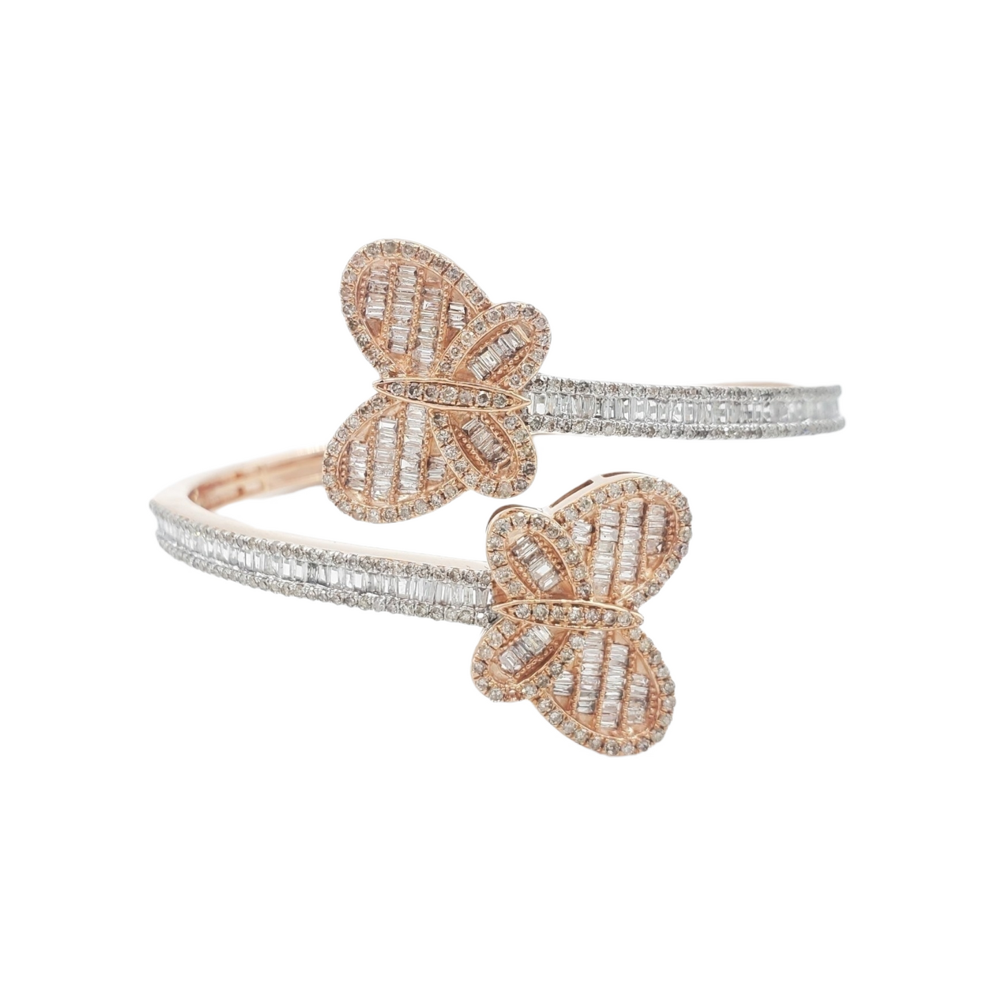 14k Diamond Butterly Bangle #25160