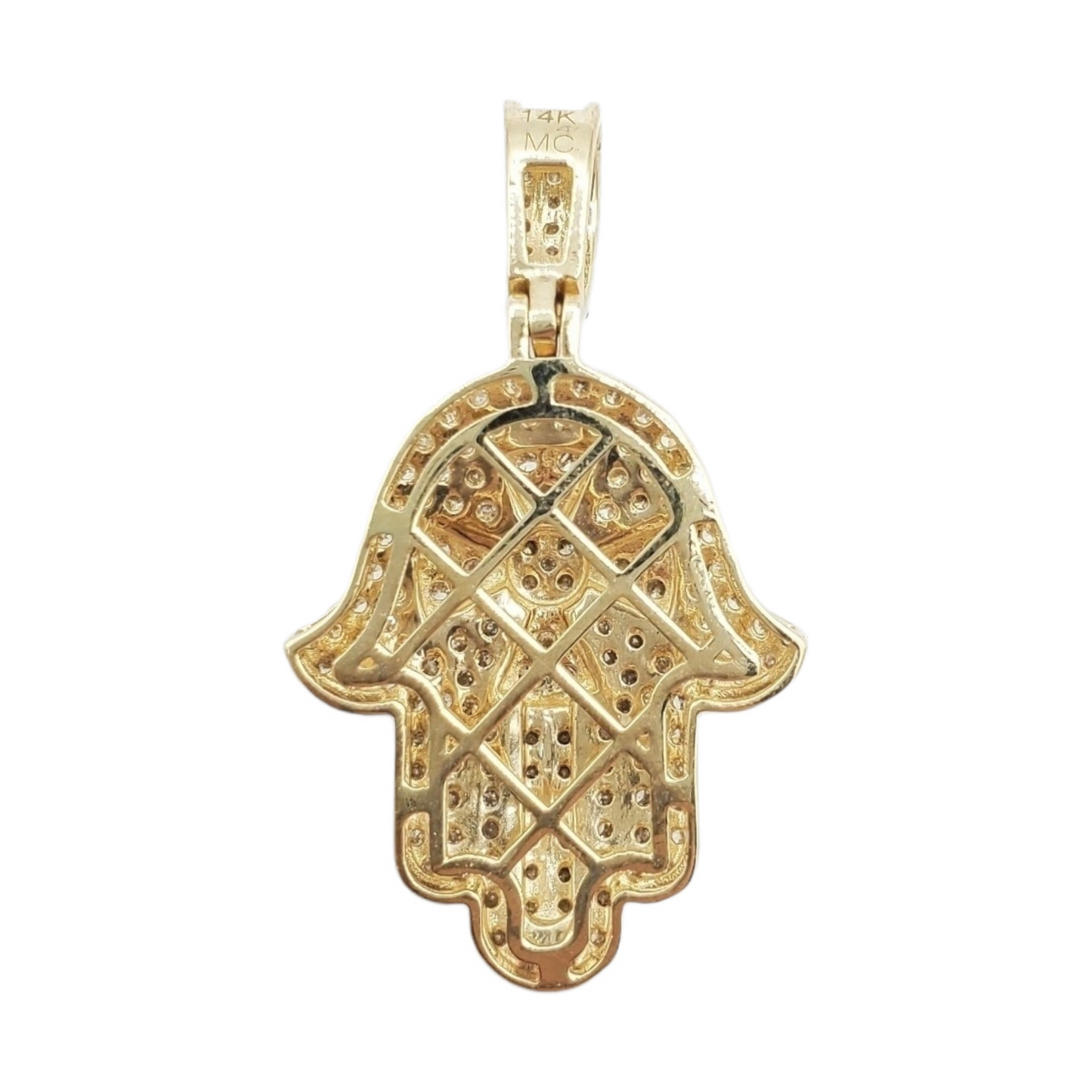 14k Diamond Hamsa With 1.20 Carats Of Diamonds #23594