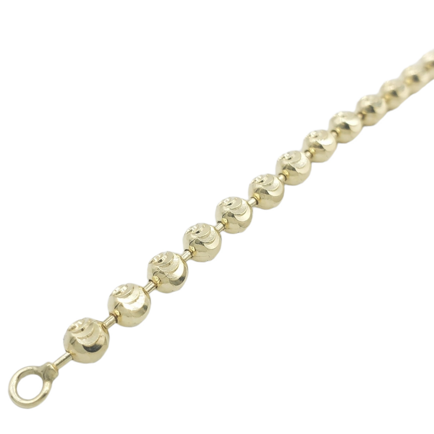 10k Solid Gold Moon Cut Bracelets