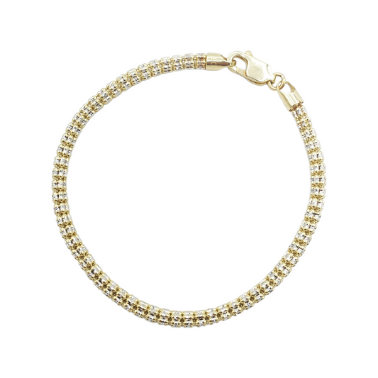 10K Yellow Gold- Ice Bracelet