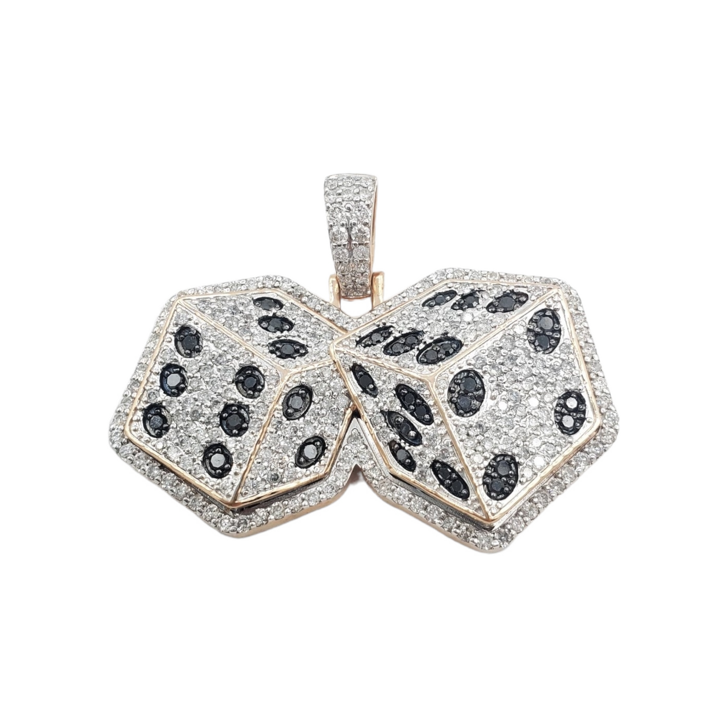 14k Diamond Dice With 1.67 Carats Of Diamonds #22950
