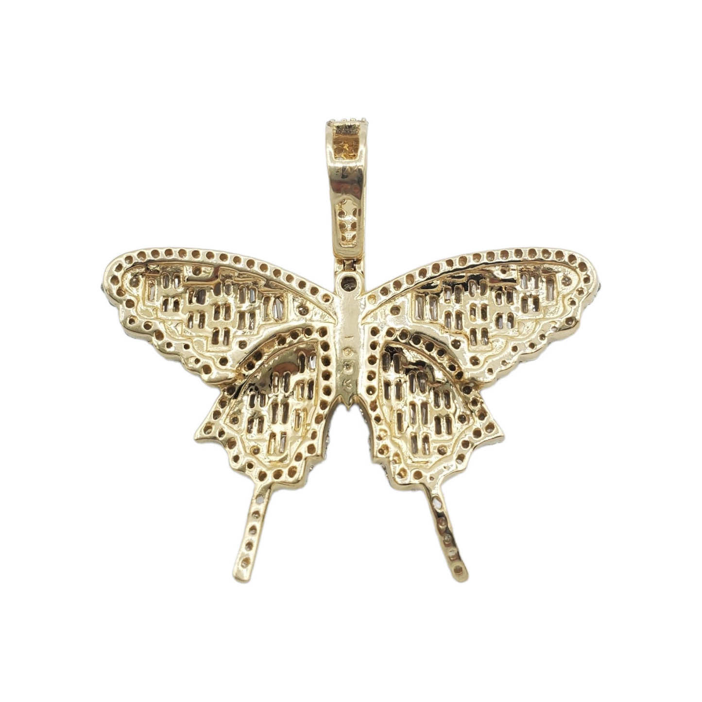 14k Baguette Diamond Butterly With 1.56 Carats Of Diamonds #23182