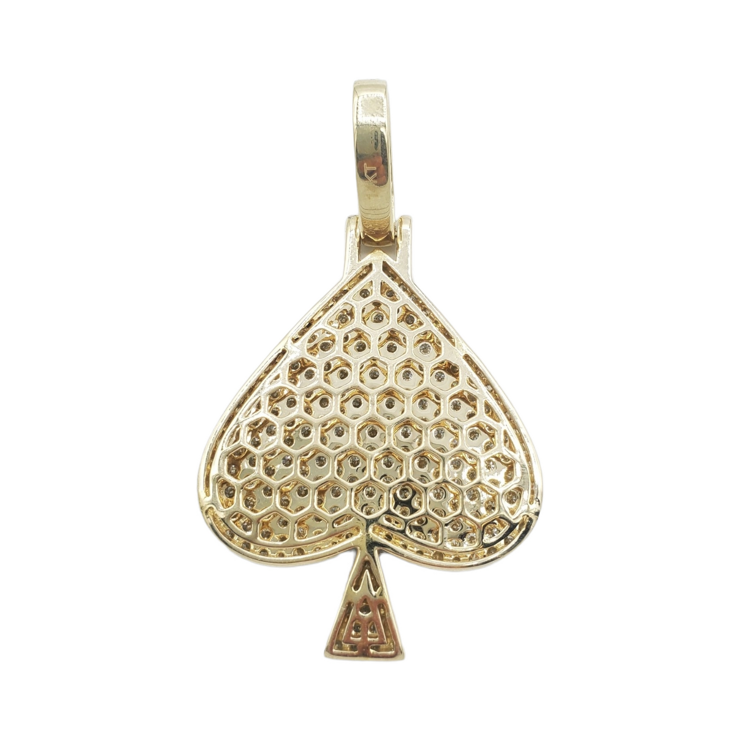 14k Diamond Ace of Spades With 5.83 Carats Of Diamonds #21218