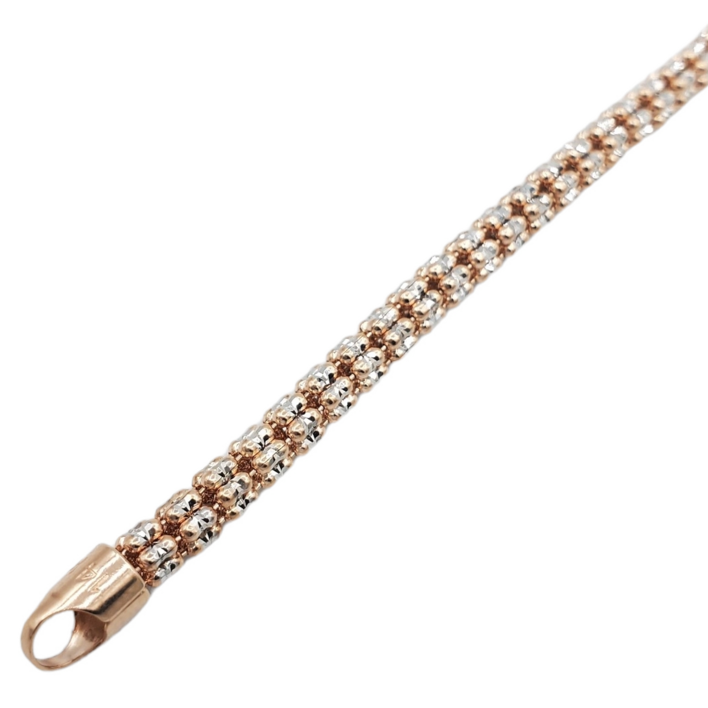 14K Rose Gold- Ice Bracelet