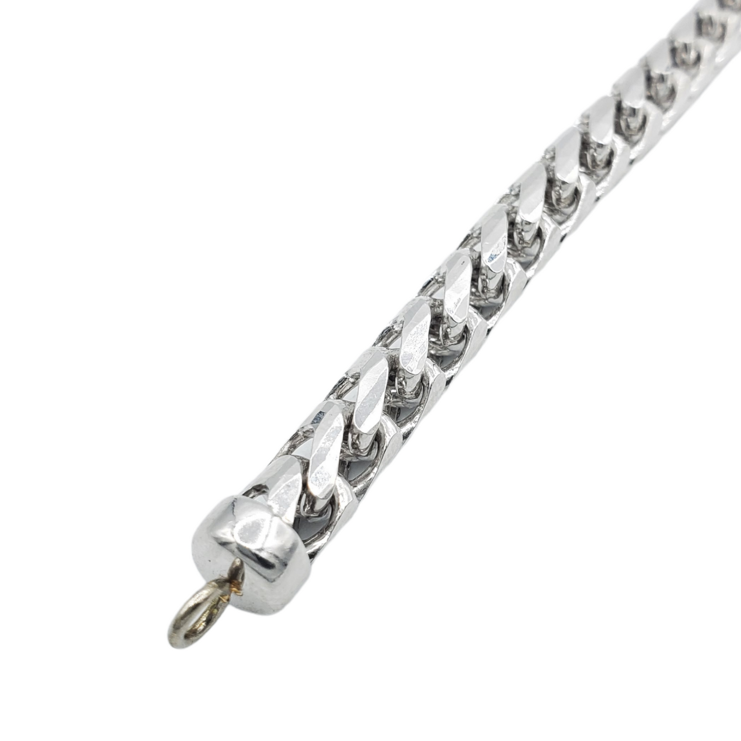14K White Gold- Franco Bracelet (Solid)
