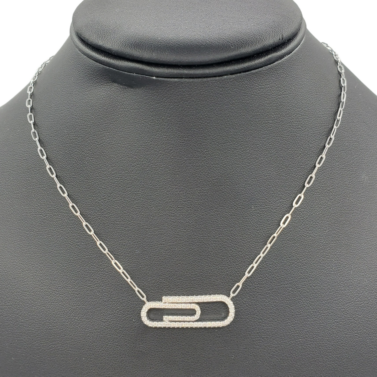14k Diamond Paperclip #26942