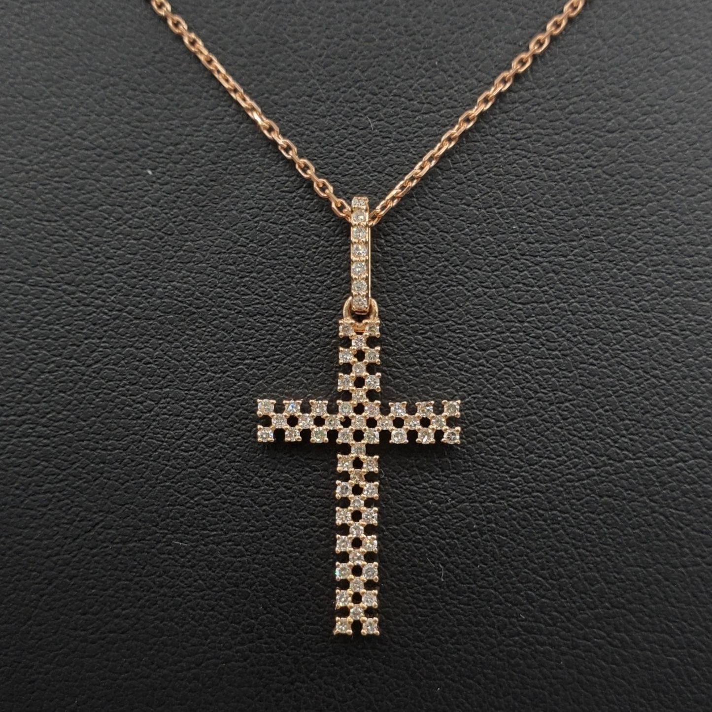 14k Diamond Cross With 0.35 Carats Of Diamonds #25994