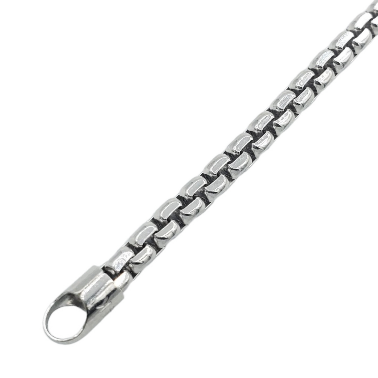 14K Gold - Hollow Box Bracelet