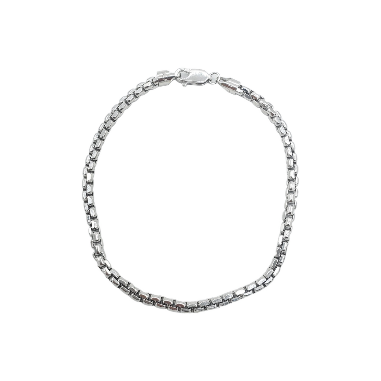 14K Gold - Hollow Box Bracelet
