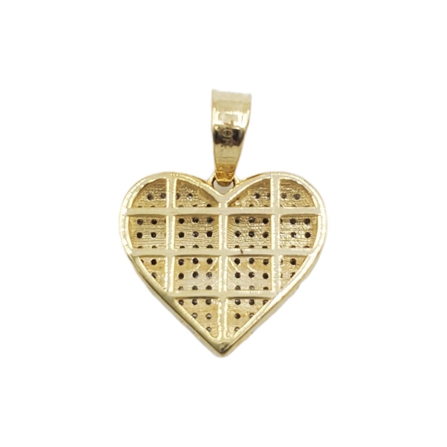 10k Gold Diamond Heart Pendant #21136