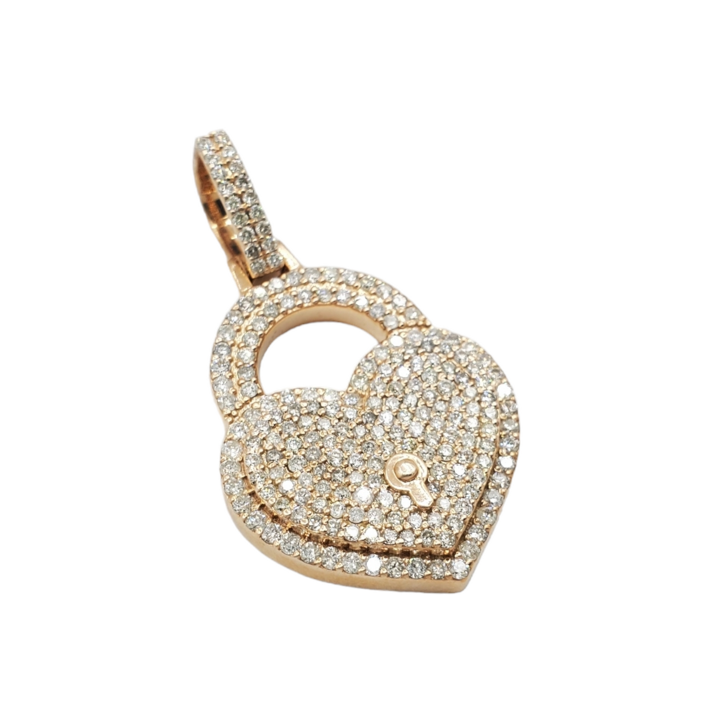 10k Gold Diamond Heart Pendant #19053