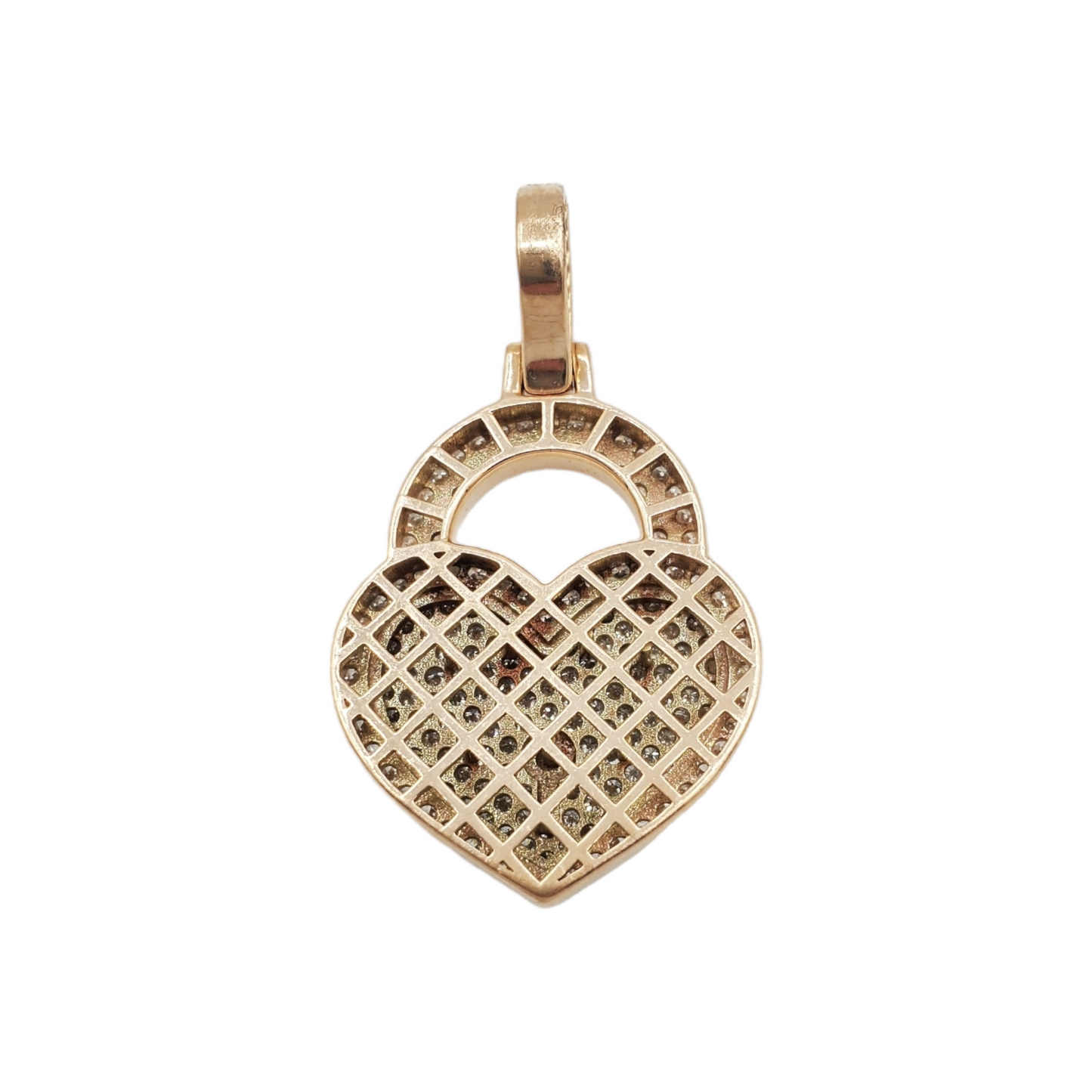 10k Gold Diamond Heart Pendant #19053