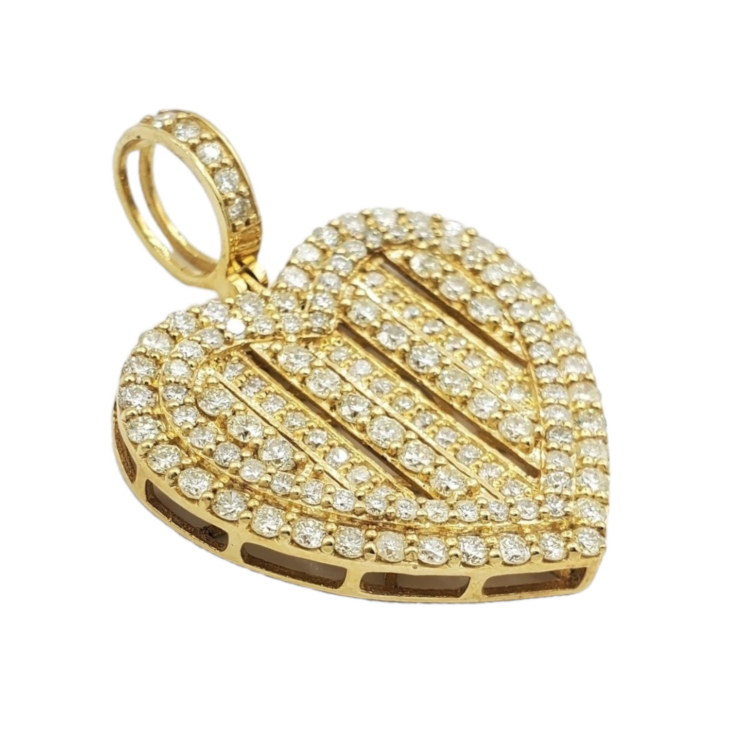 10k Gold Diamond Heart Pendant #16369