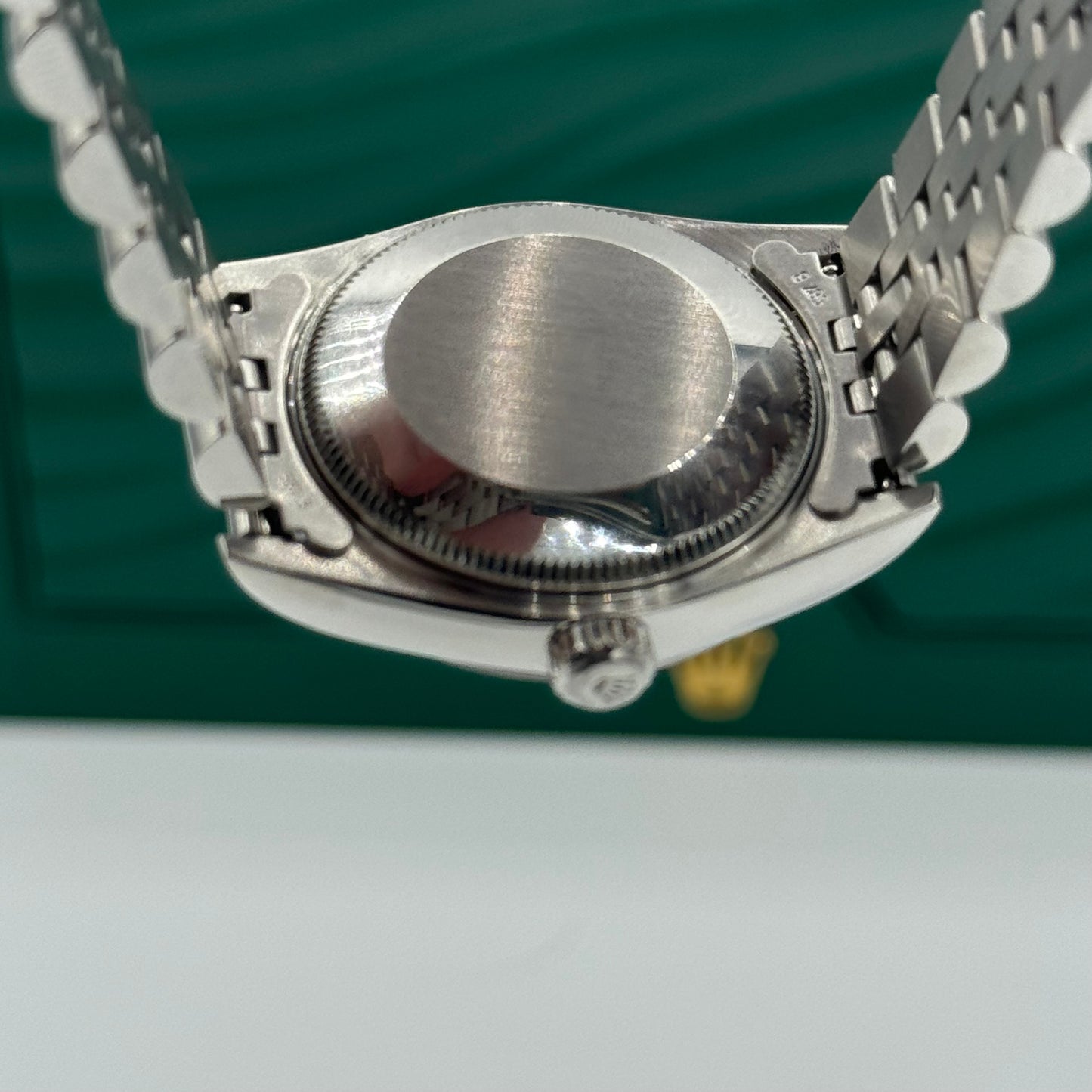 Rolex Datejust 31 Watch - Smooth Bezel - Black Diamond Dial - Oyster Bracelet - 78240