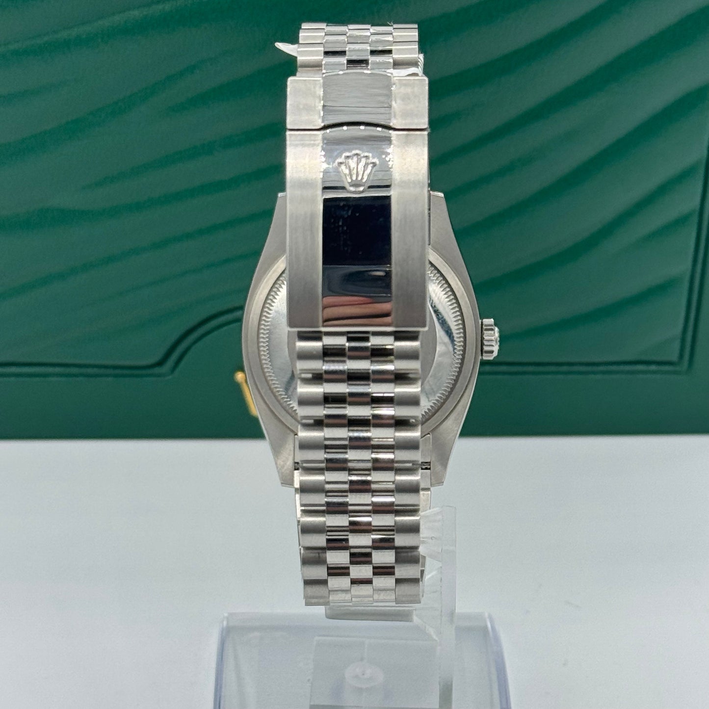 Rolex Steel Datejust 36 Watch - Fluted Bezel - Mother-of-Pearl Diamond Dial - Jubilee Bracelet - 126234 mdj