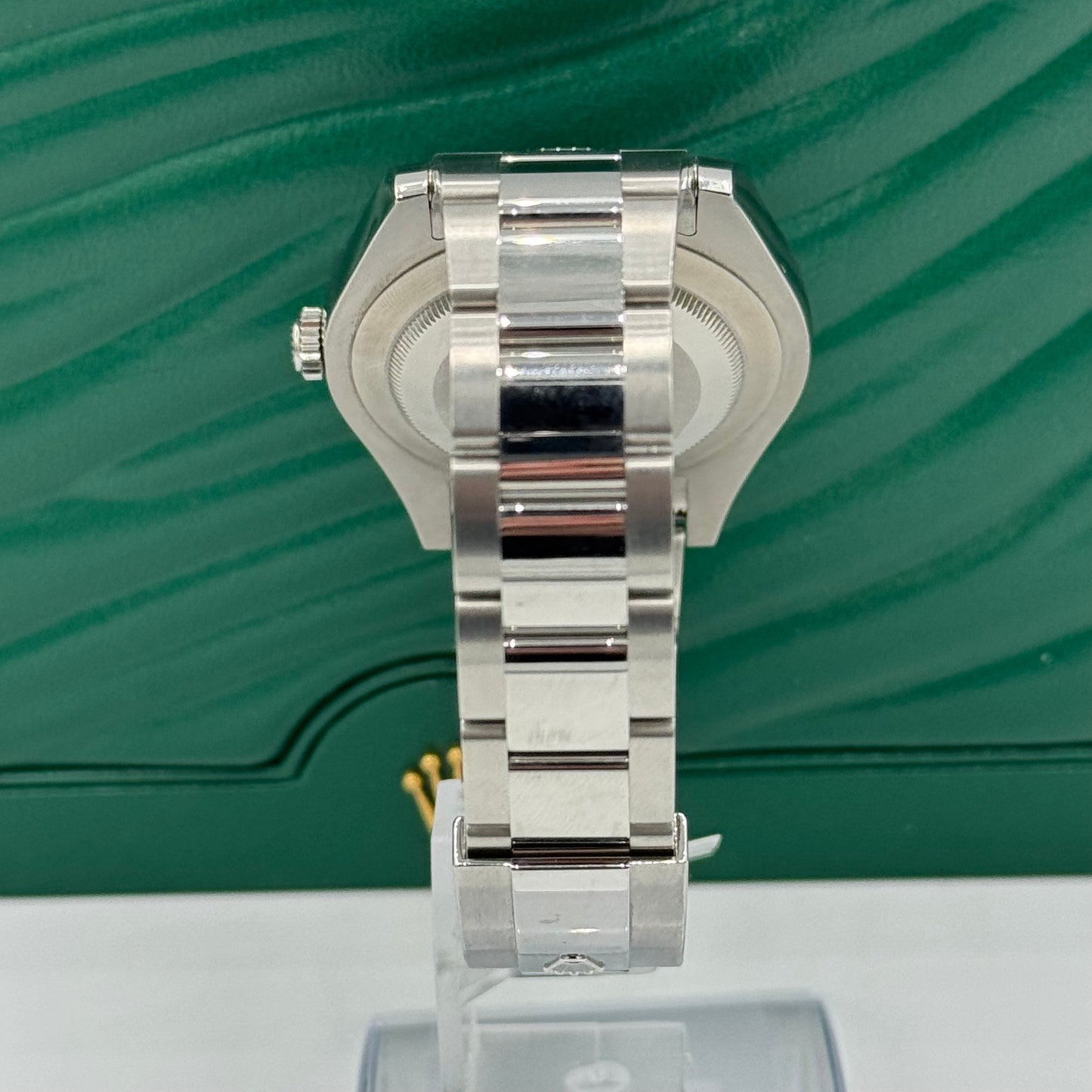 Rolex Steel Datejust 41 Watch - Smooth Bezel - Blue Roman Dial - Oyster Bracelet 116300