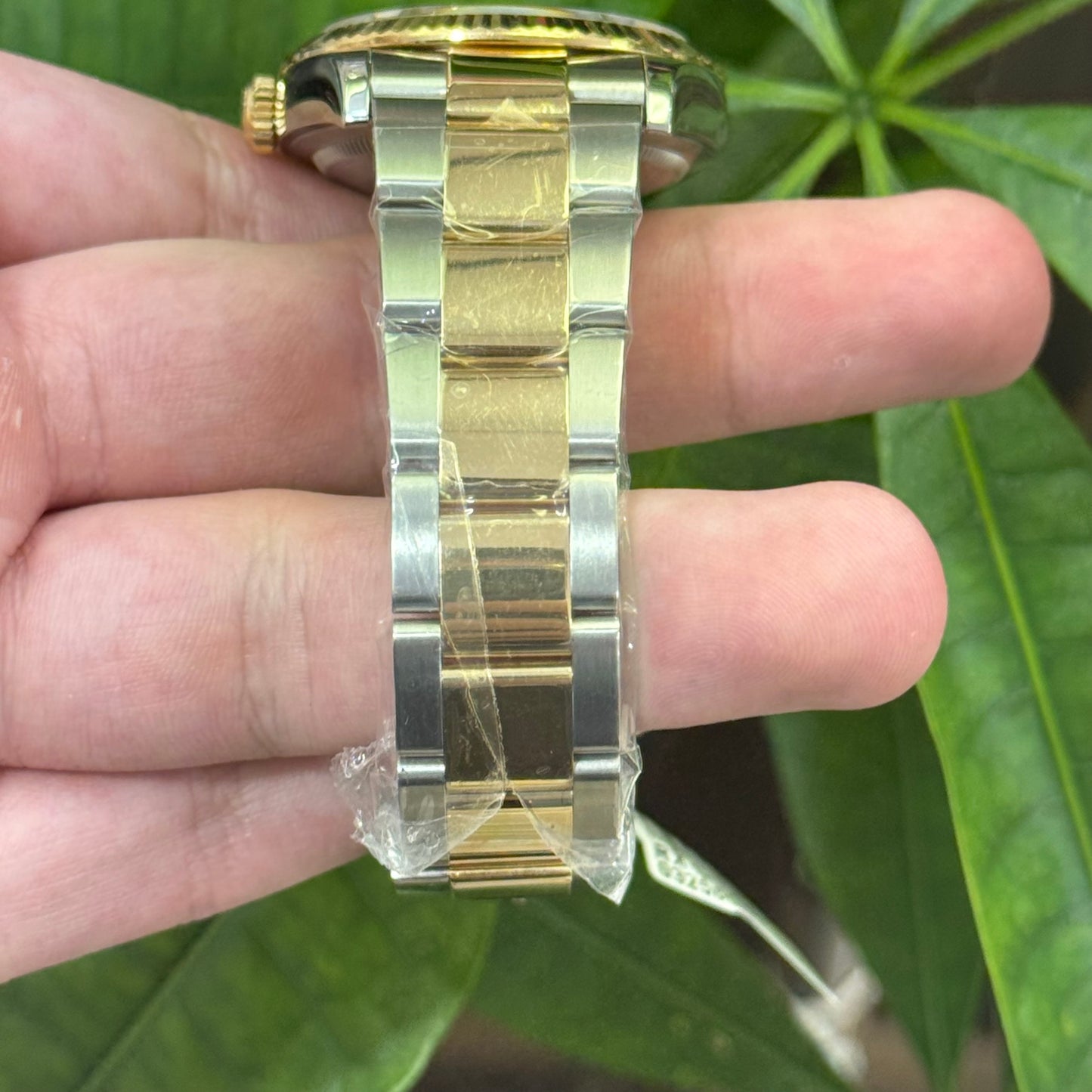 Rolex Yellow Rolesor Datejust 36 Watch - Fluted Bezel - Slate Roman Dial - Oyster Bracelet - 126233 slgro