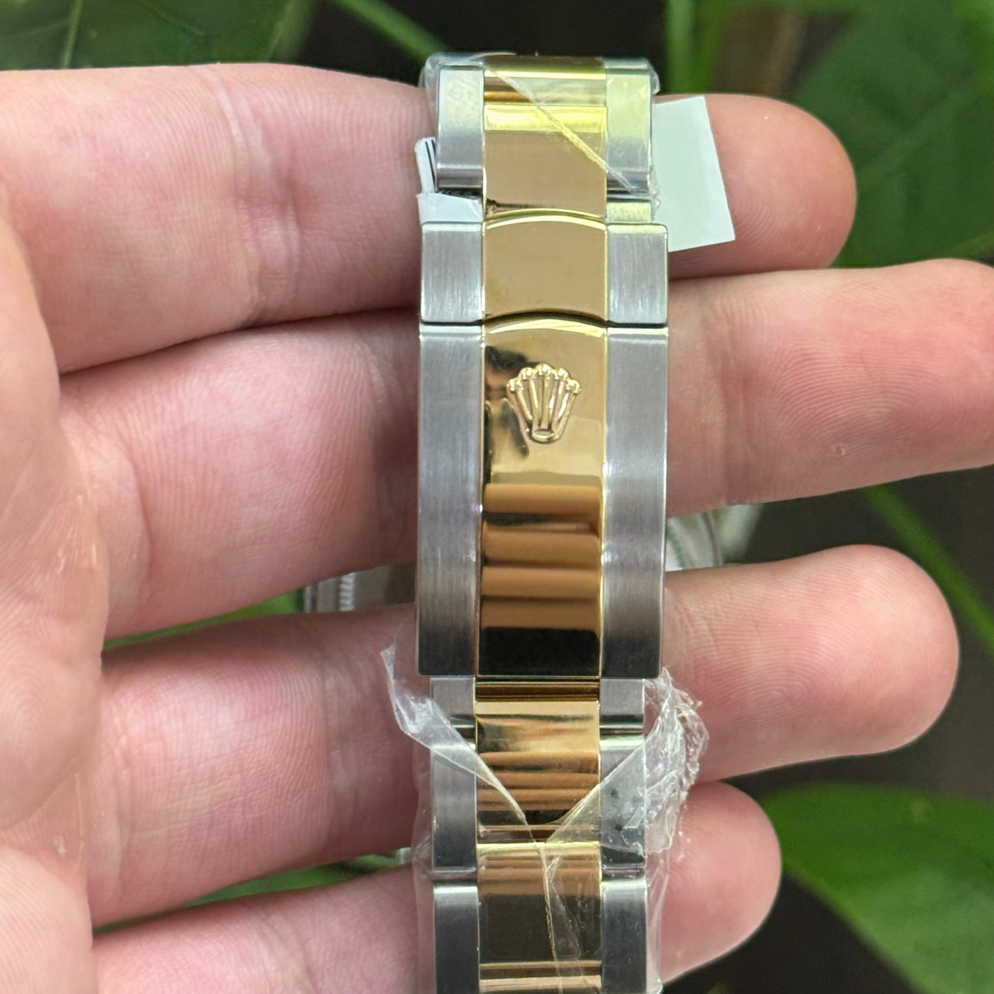 Rolex Yellow Rolesor Datejust 36 Watch - Fluted Bezel - Slate Roman Dial - Oyster Bracelet - 126233 slgro