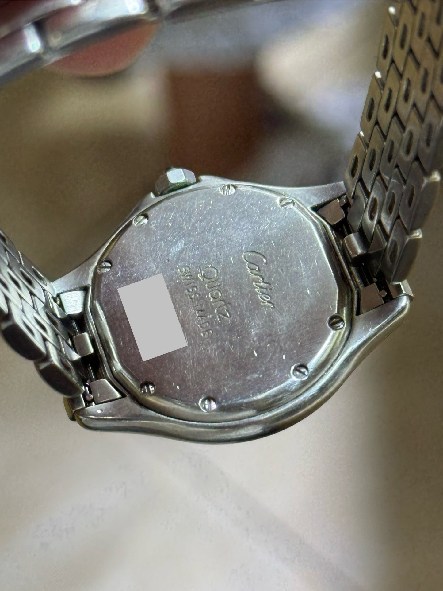 Cartier Cougar 987904 33mm White Dial With Stainless Steel Bracelet