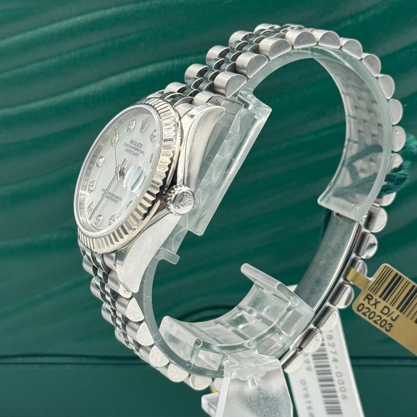 Rolex Datejust 278274 31MM Mother Of Pearl Diamond Dial With Stainless Steel Jubilee Bracelet