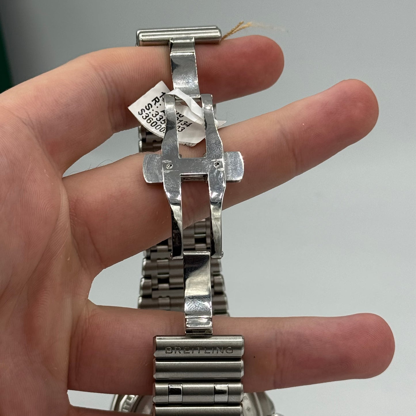 Breitling Chronomat B01 42 Bentley Watch - Stainless Steel - Green Dial - Metal Bracelet - AB01343A1L1A1
