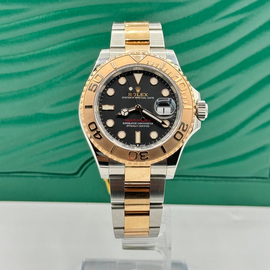 Rolex Steel and Everose Gold Yacht-Master 40 Watch - Black Dial - 3235 Movement - 126621 bk