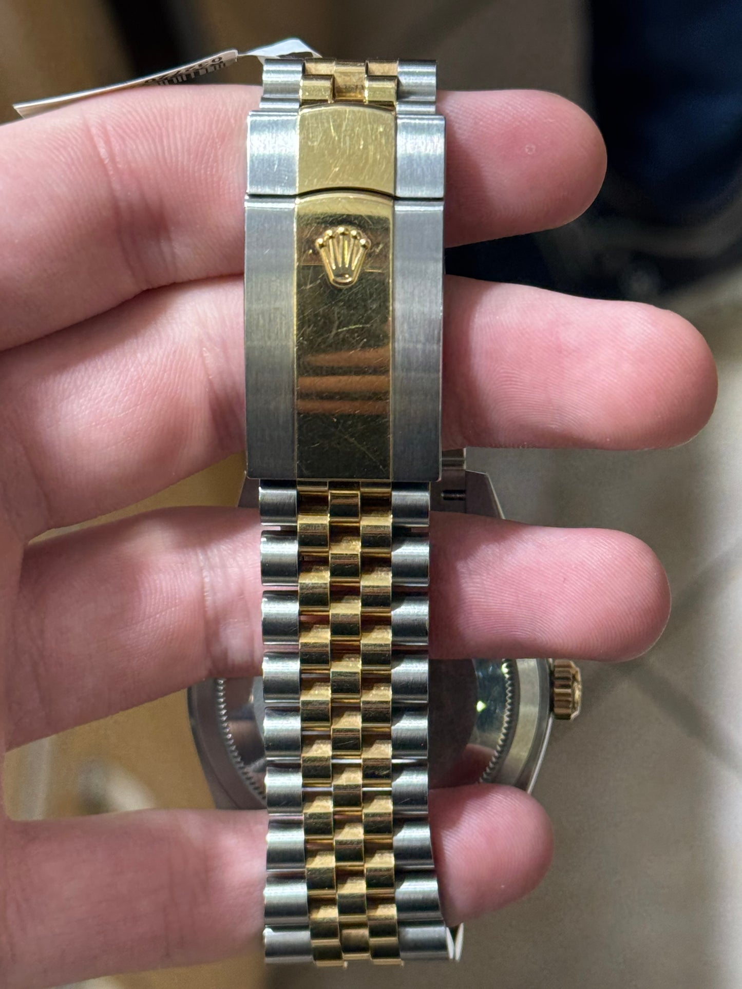 Rolex Yellow Rolesor Oyster Perpetual Sky-Dweller - Black Index Dial - Jubilee Bracelet - 326933 bkij