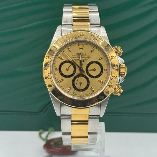 Rolex Cosmograph Daytona 16523 40MM Champagne Index Dial With Two Tone Oyster Bracelet
