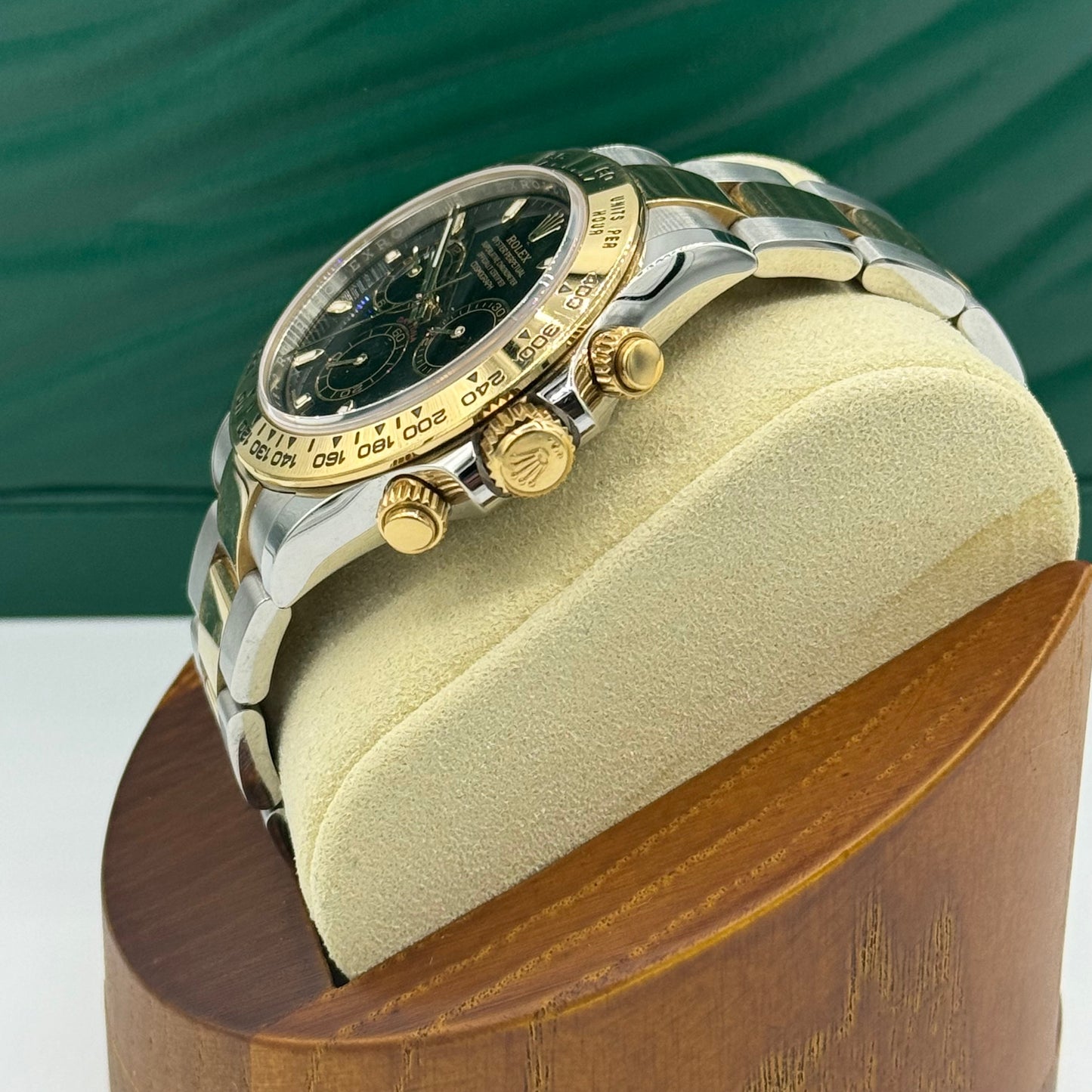 Rolex Yellow Rolesor Cosmograph Daytona 40 Watch - Black Index Dial - 116503 bki