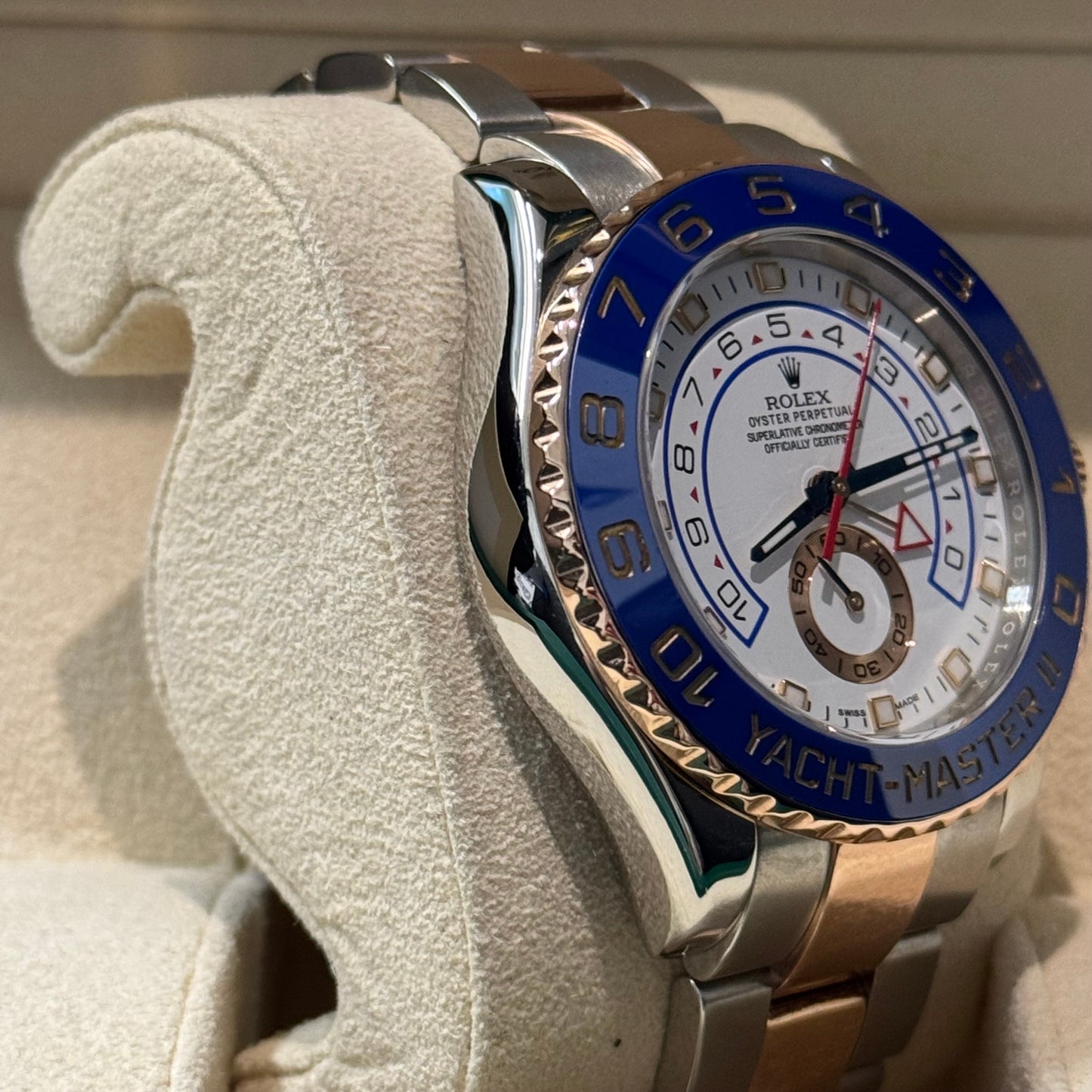 Rolex Yacht-Master II 116681 44MM White Dial With Two Tone Oyster Bracelet