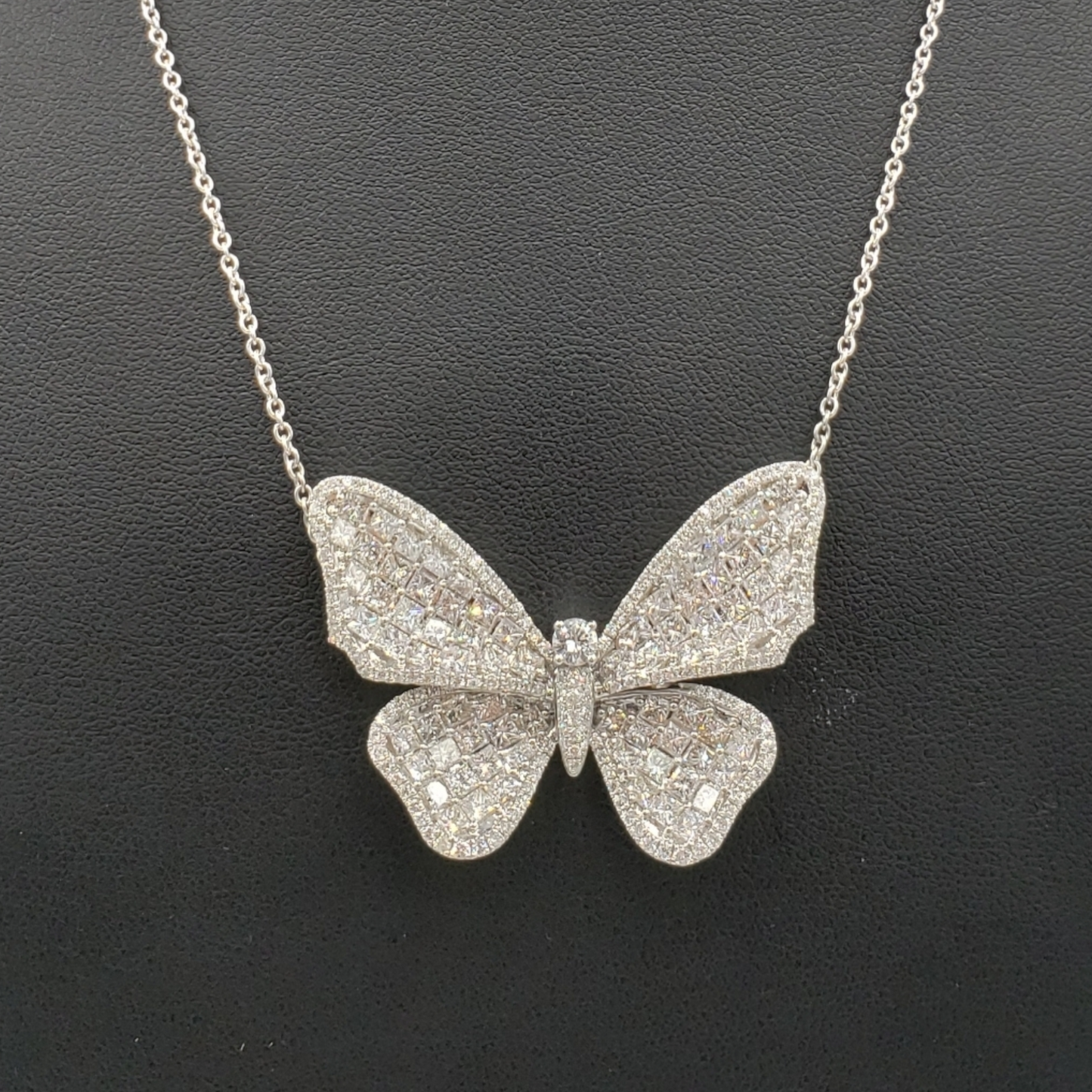 14k Baguette Diamond Butterfly With 7.30 Carats Of Diamonds #27541