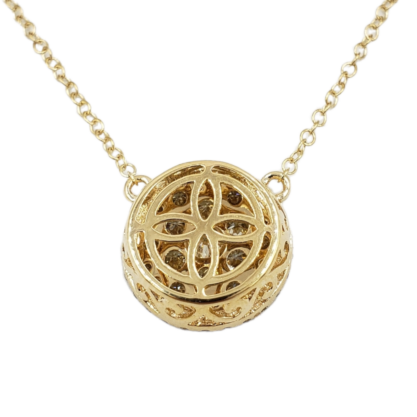 14k Diamond Circle Pendant #27254