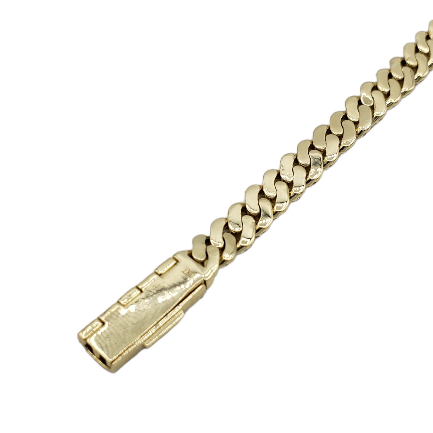 10K Gold- Iced Out Diamond Miami Cuban Chains (7mm)