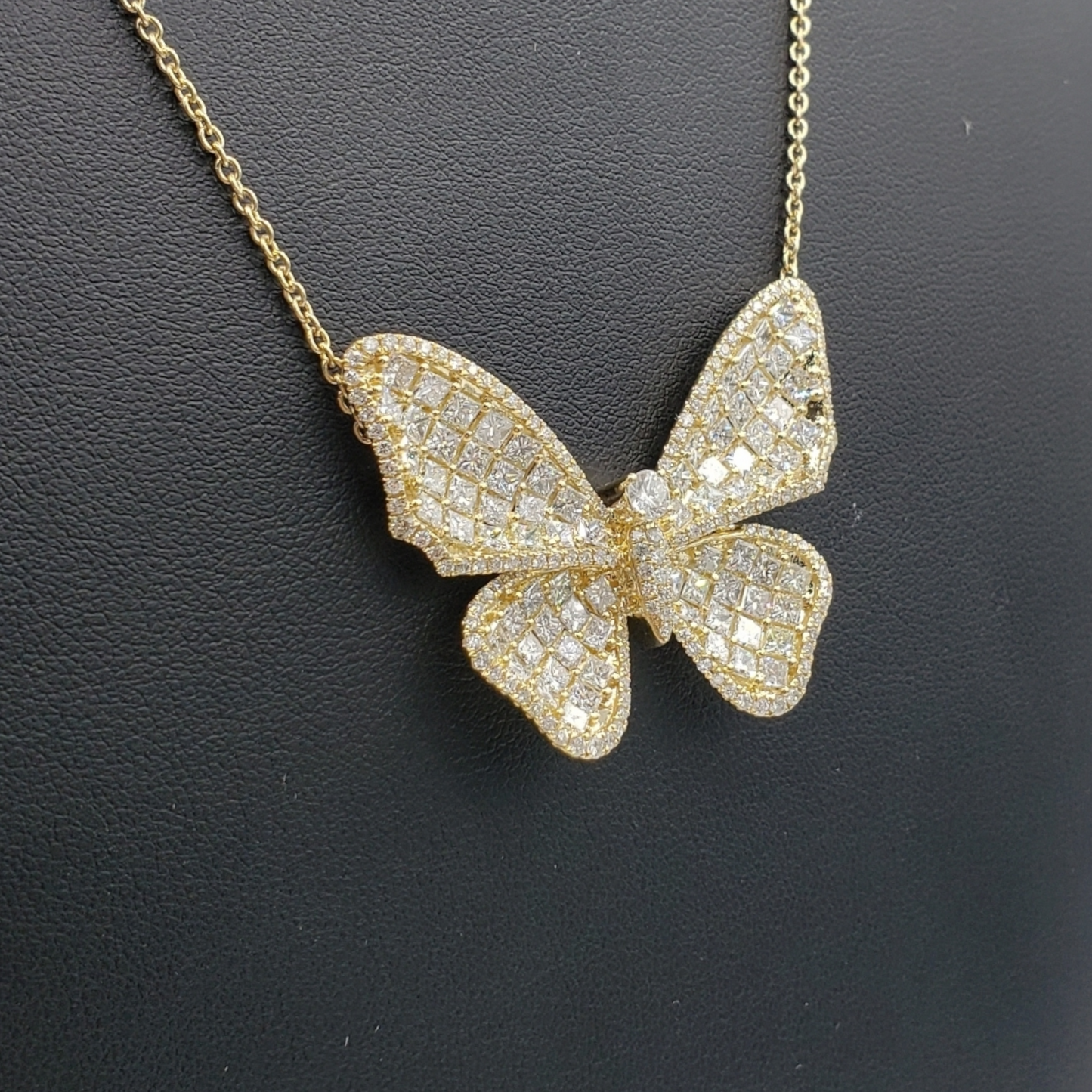 14k Baguette Diamond Butterfly With 7.30 Carats Of Diamonds #27541