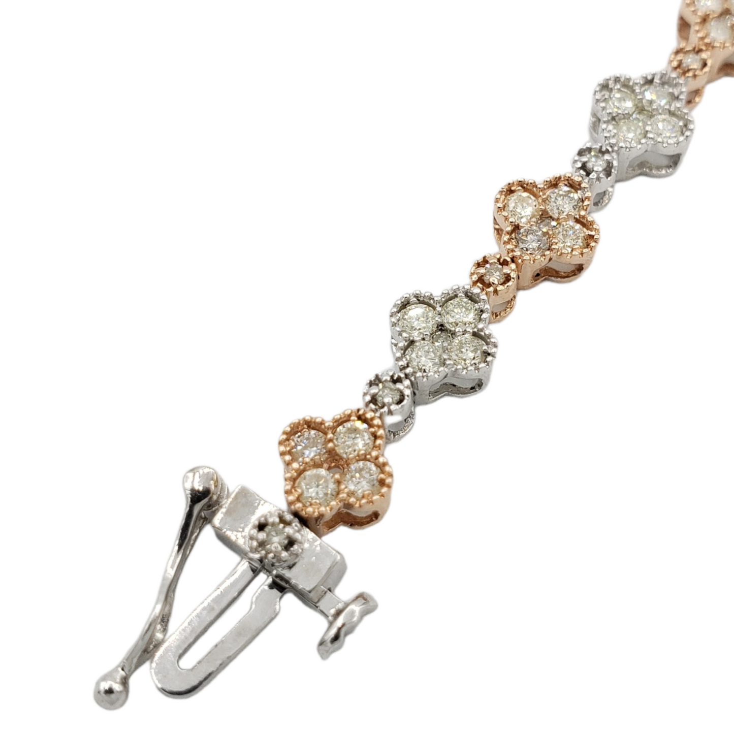 14k Diamond Clover Bracelet #27135