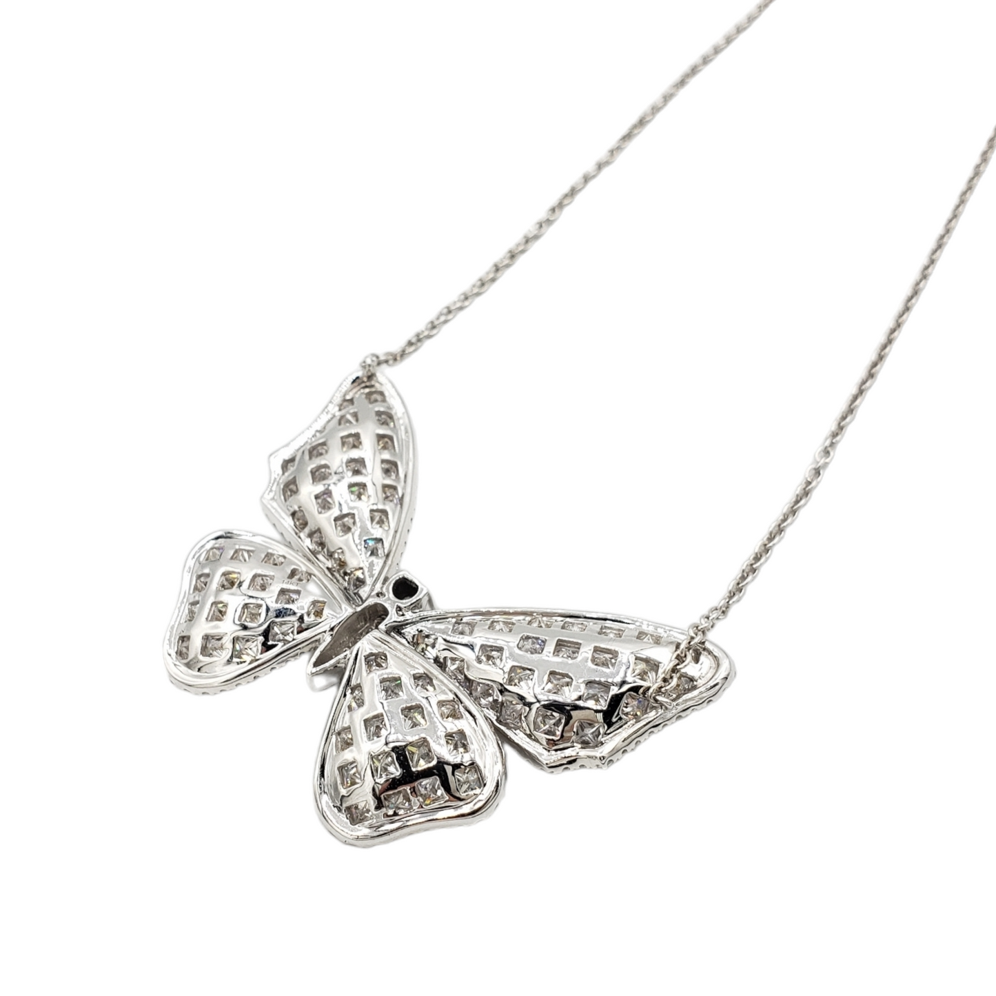 14k Baguette Diamond Butterfly With 7.30 Carats Of Diamonds #27541