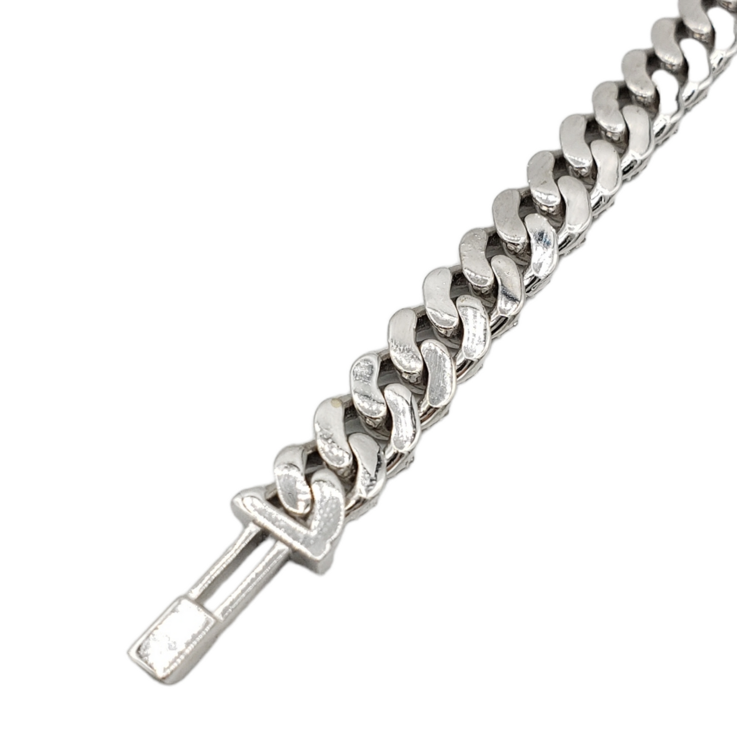 10K Gold- Iced Out Diamond Miami Cuban Chains (8mm)