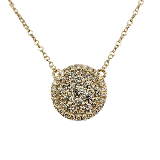 14k Diamond Circle Pendant #27254