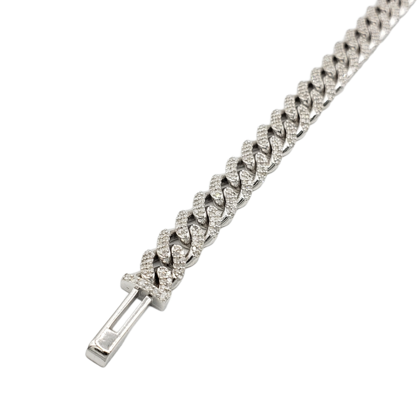 10K Gold- Iced Out Diamond Miami Cuban Chains (8mm)