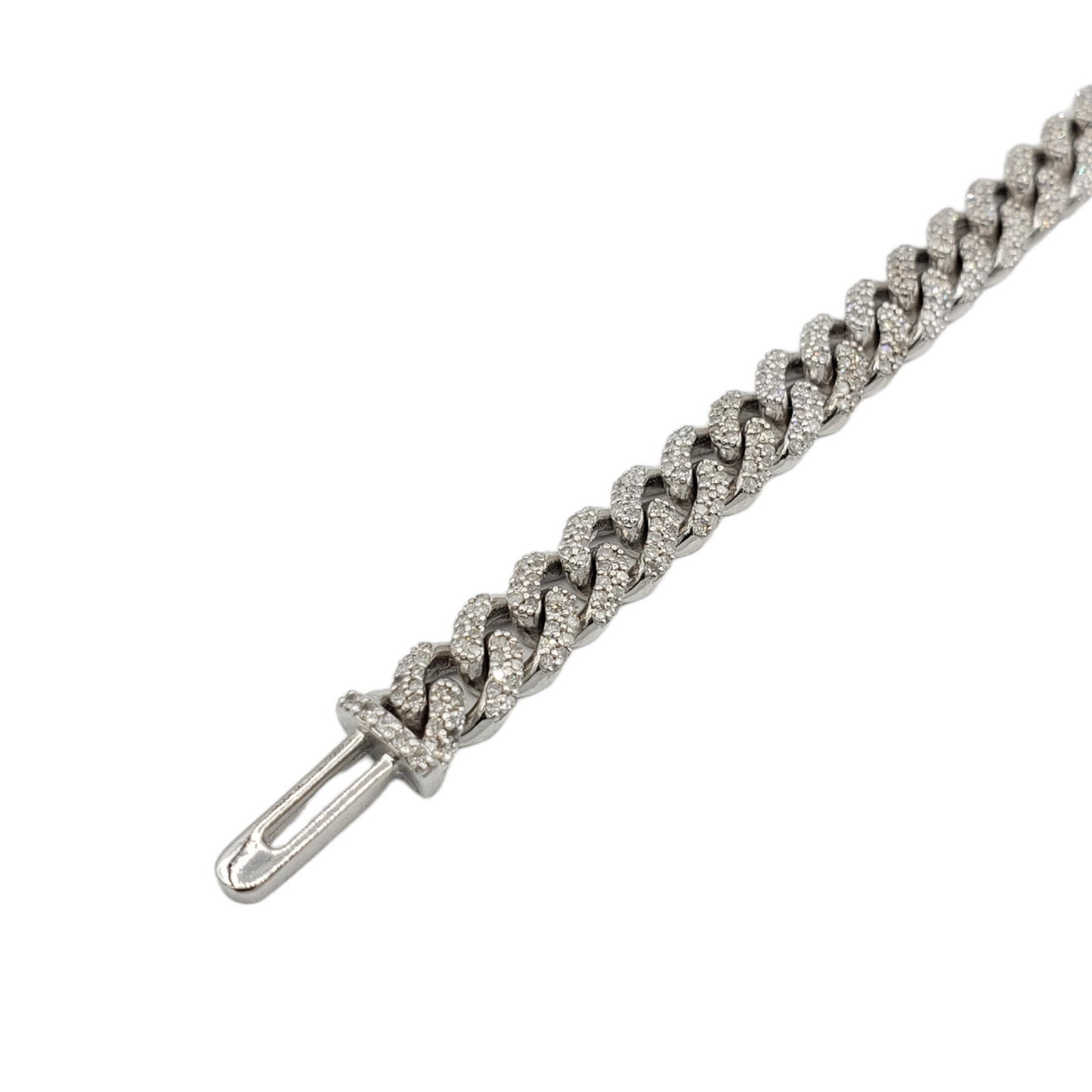 10K Gold- Iced Out Diamond Miami Cuban Chains (7mm)