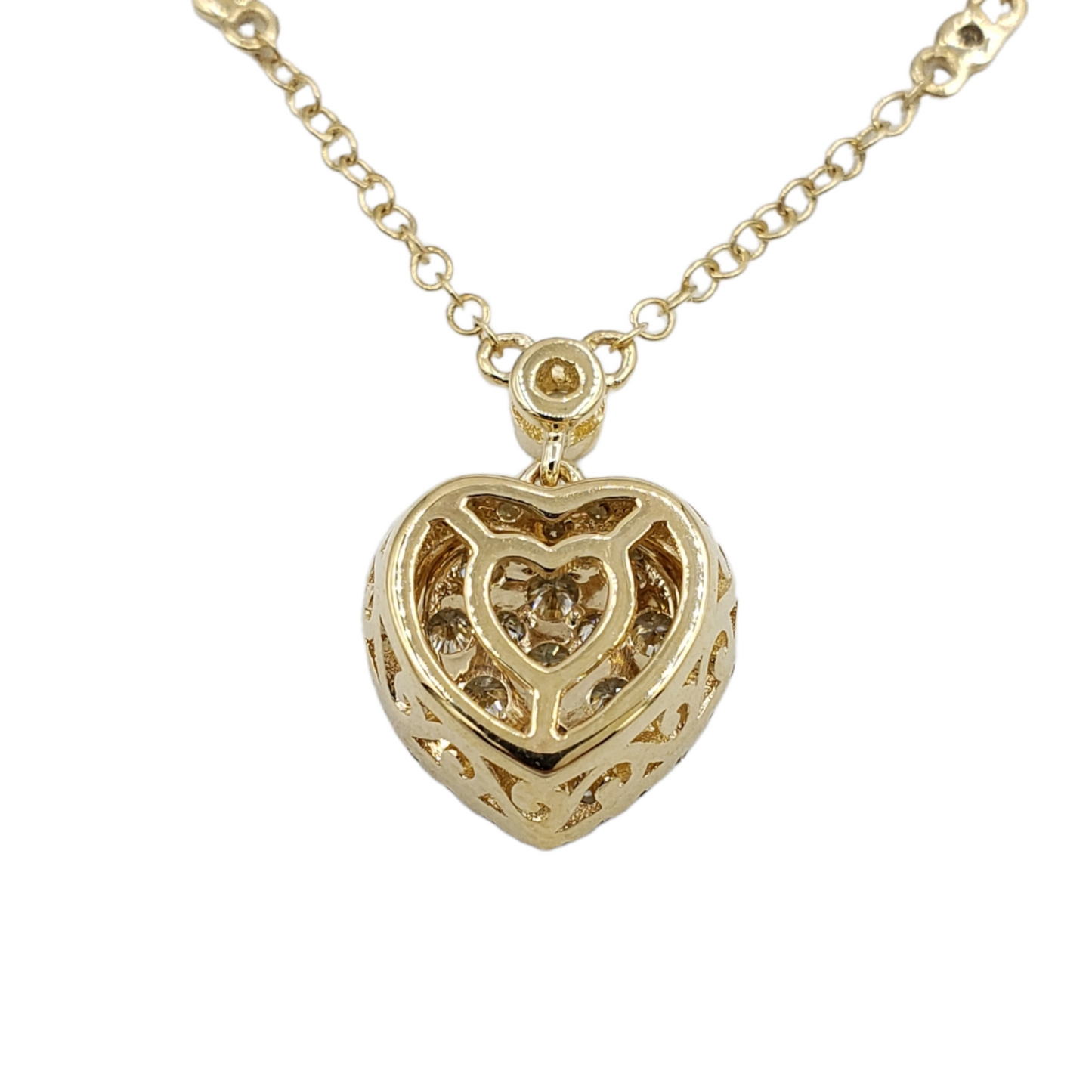 14k Diamond Heart Pendant #27242