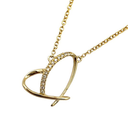 14k Diamond Heart #27039