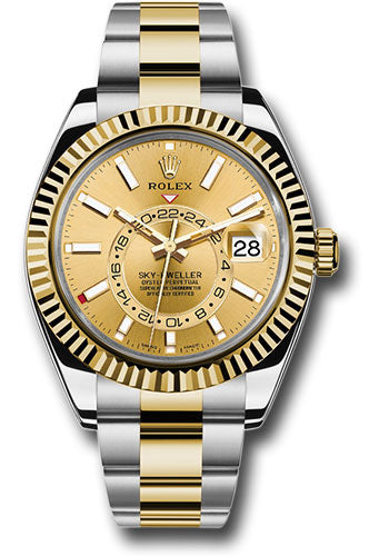 Rolex SkyDweller 326933 Champagne Dial on Oyster Papers