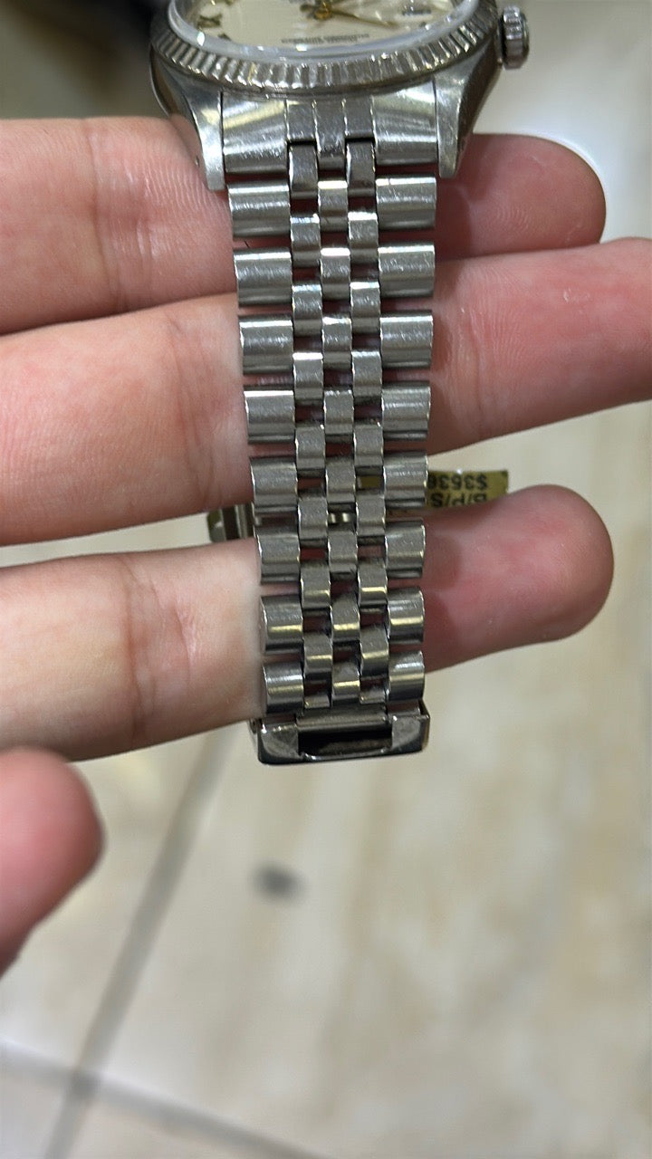 Rolex D/J 16234 Silver Roman Dial on Jubilee