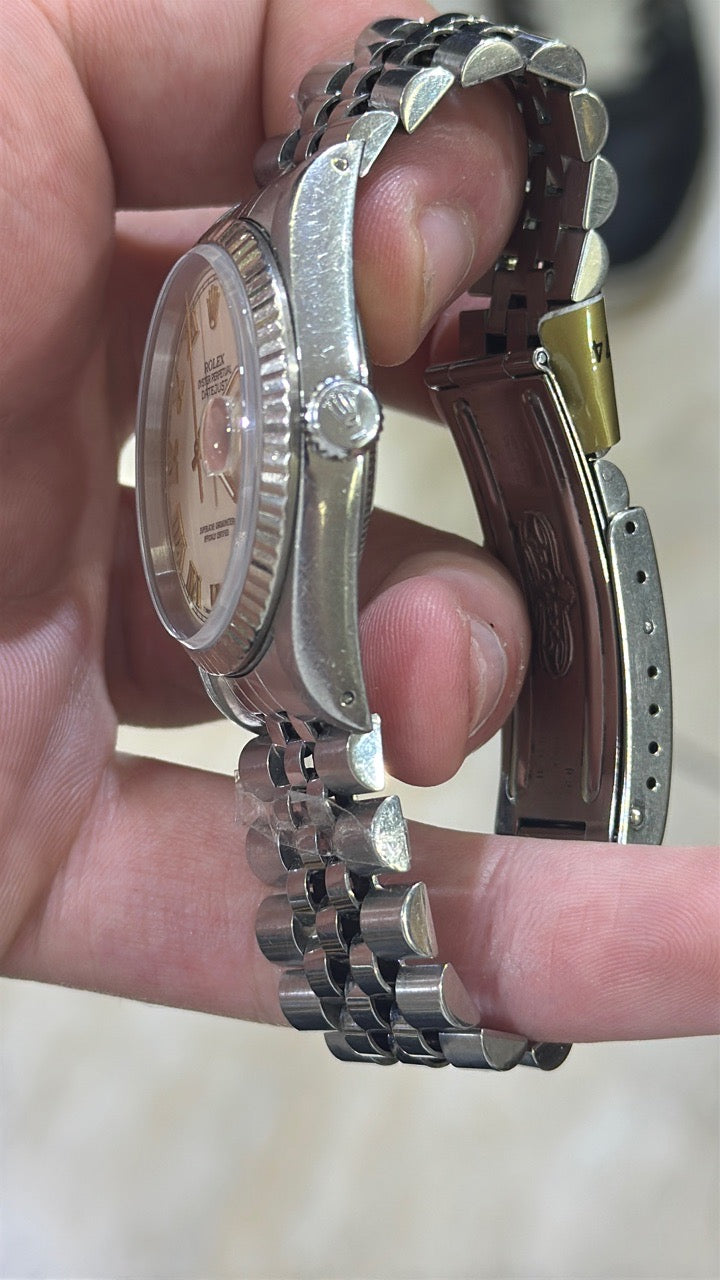 Rolex D/J 16234 Silver Roman Dial on Jubilee