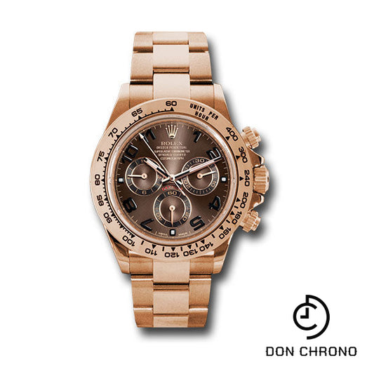 Rolex Everose Gold Cosmograph Daytona 40 Watch - Chocolate Arabic Dial - 116505 choca