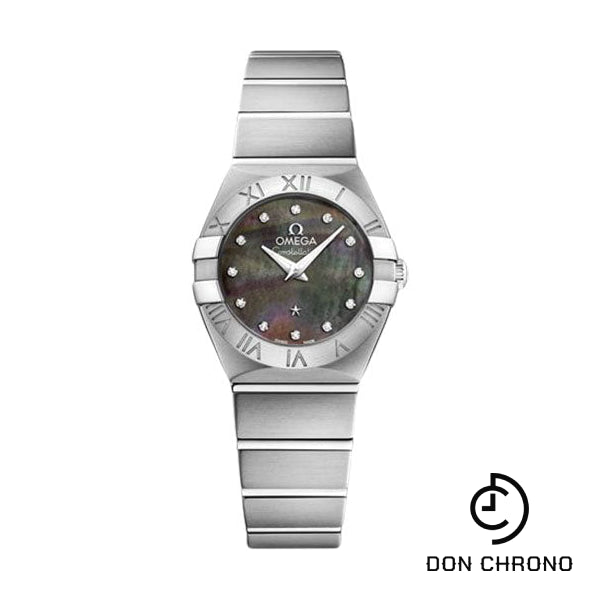 Omega Constellation Quartz Tahiti Watch - 24 mm Steel Case - Tahiti Mother-Of-Pearl Diamond Dial - 123.10.24.60.57.003