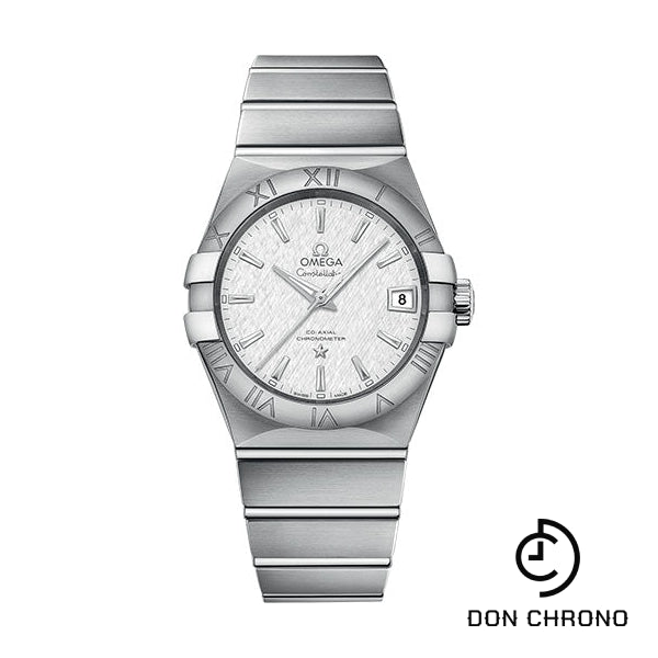 Omega Constellation Co-Axial Watch - 38 mm Steel Case - White -Silvery Dial - 123.10.38.21.02.004